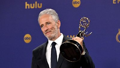 Even at the Emmys, Jon Stewart's heart was in New Jersey for Bruce Springsteen