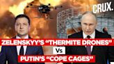 Ukraine Ups Drone Game, “Metal Burning” Thermite Drones To Take Down Putin’s “Cope Cages” | #CV - News18