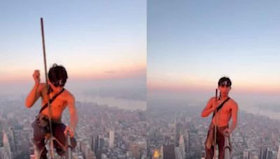 Watch: Man Takes Selfie On Empire State Building's Antenna At 1,435 Feet - News18