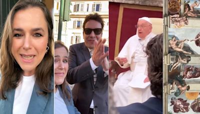 Malena Guinzburg: la previa en el Vaticano, su encuentro con celebridades de Hollywood, el mano a mano con el Papa Francisco y el regalo que le llevó de Argentina