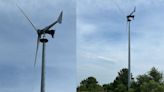 Chesapeake Bay Foundation assesses damage to wind turbine struck by lightning
