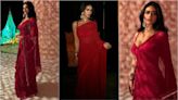 Nysa Devgan turns heads in red Arpita Mehta saree worth ₹1.65 lakh, fans say ‘perfect mix of Kajol and Ajay Devgan’