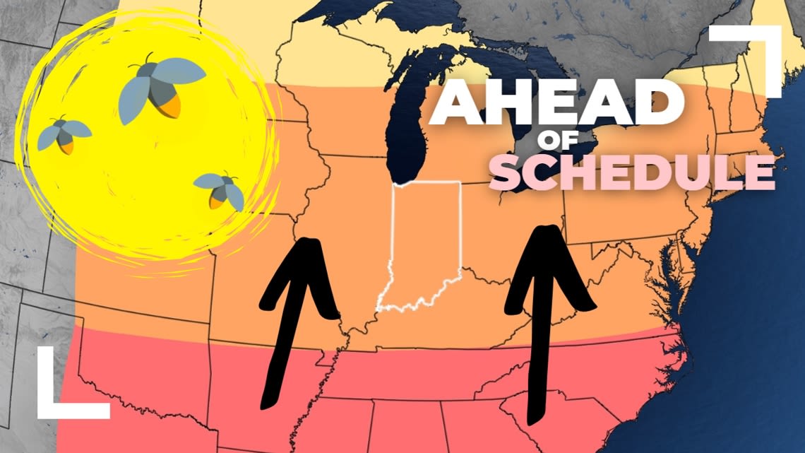 Lightning bug season will peak earlier than normal this year