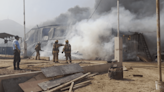 ATE: incendio en deposito de resina alertó a 18 unidades de bomberos