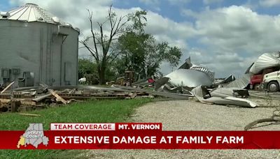 ‘It was breathtaking’: Mt. Vernon family recounts historic Tuesday tornado