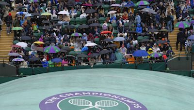 Wimbledon first-week attendance slips due to rain