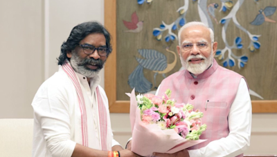 Jharkhand CM Hemant Soren Meets PM Modi In Delhi, First Meeting After Release From Jail