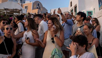 Greece's Santorini bursts with tourists as locals call for a cap