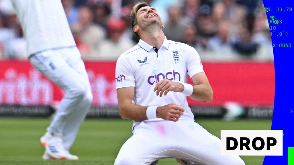 England v West Indies: James Anderson drops chance for final Test wicket