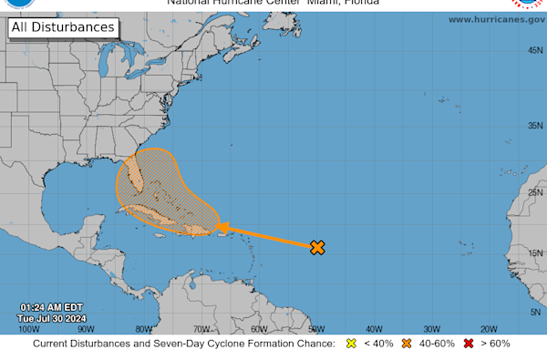 A tropical wave has a chance of becoming a storm, but will it come to Sarasota, Bradenton?