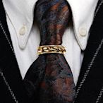 英皇爵跡*普魯士*獨家原創麻繩結男士領環夾領帶夾復古領帶箍.