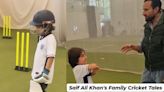 Taimur Ali Khan Bats at Lord's Nets; Saif Ali Khan Tells Him Family's Cricket History | Watch - News18