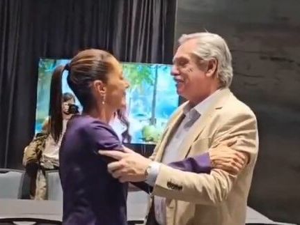 Elecciones en México: el abrazo de Alberto Fernández con Claudia Sheinbaum y los saludos de Cristina Kirchner y Evo Morales