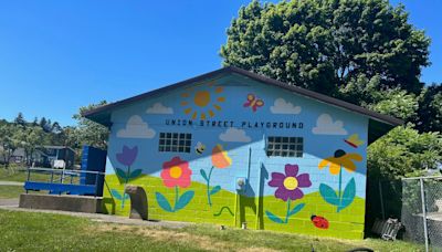 Artists meet Union Street Playground in Somerset: Result fun and fancy