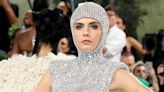 Cara Delevingne's bejewelled hooded crop top is *so* cool at the 2024 Met Gala