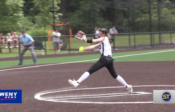 Corning softball captures Section IV Class AAA title behind Johnston's no-hitter