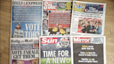 Which parties have UK newspapers endorsed for the general election?