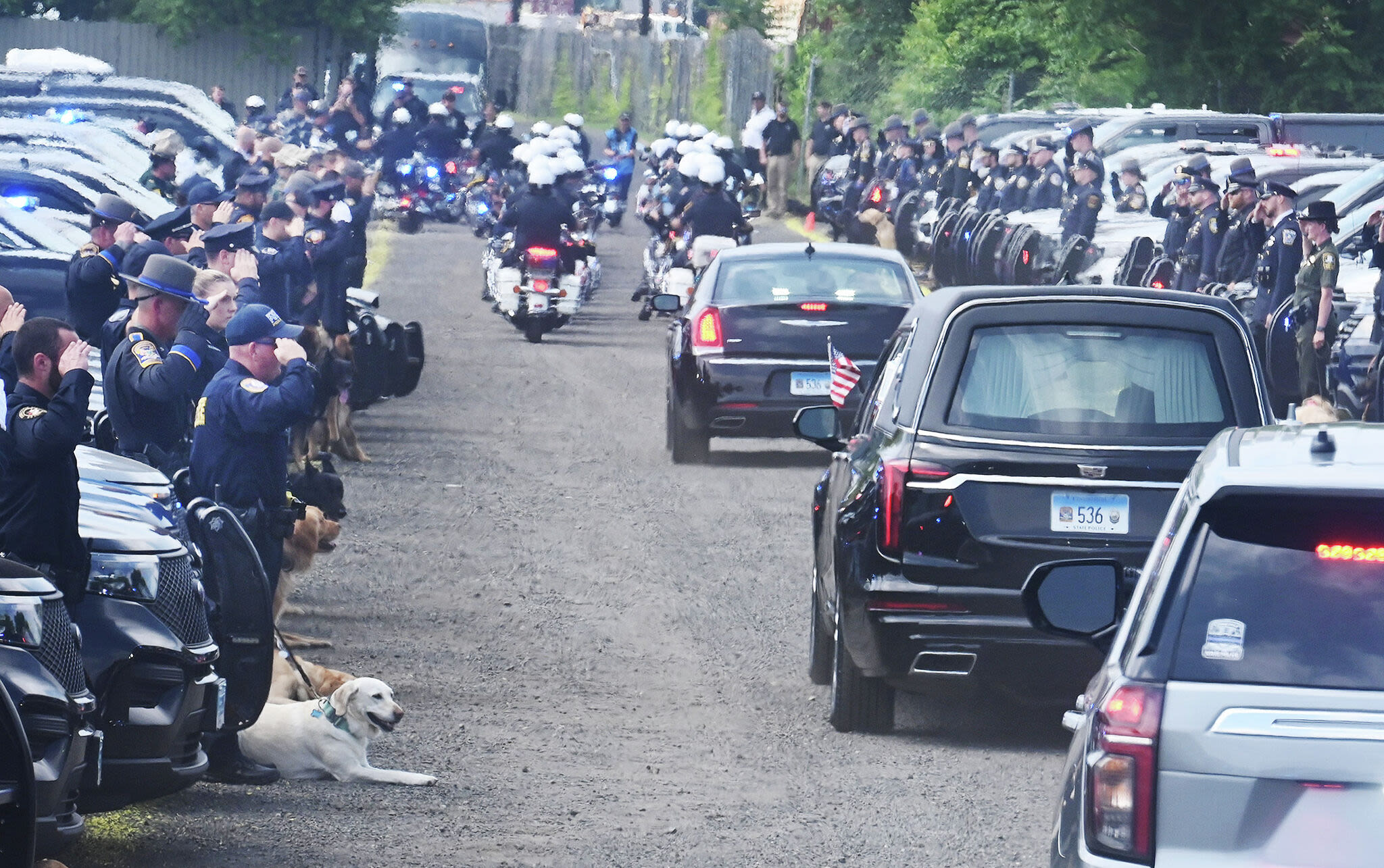 Widow speaks at funeral for CT trooper killed in hit-run crash: 'Make time to make memories'