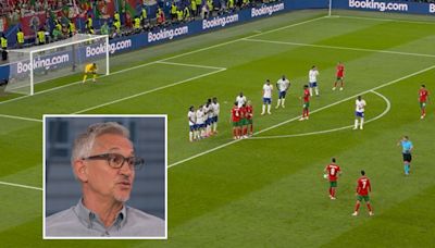 Ronaldo leaves cameraman shocked with free-kick decision as Lineker loses bet