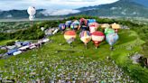臺灣國際熱氣球嘉年華盛大開幕熱氣球翱翔臺東天際