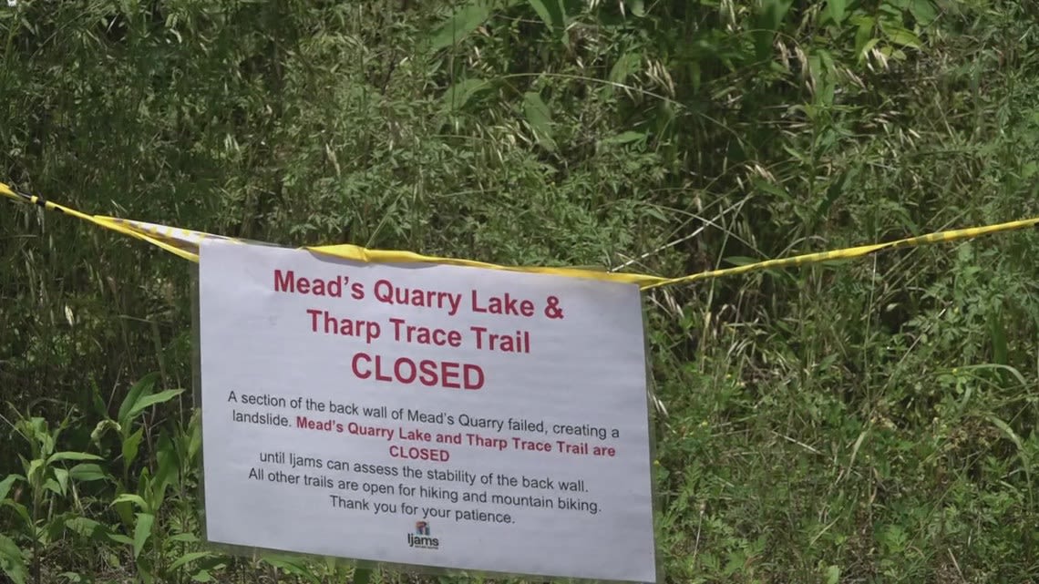 Geological engineer describes rock fall at Mead's Quarry Lake that swept visitors and their belongings into the water