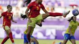 Spain tops group at the Olympics, Brazil’s Marta sent off in last major tournament