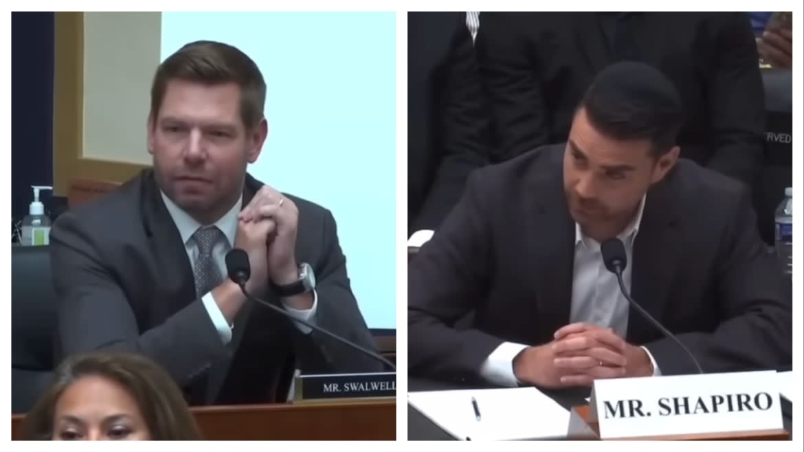 ‘We Found Some Receipts’: Eric Swalwell and Ben Shapiro Feud Over Project 2025