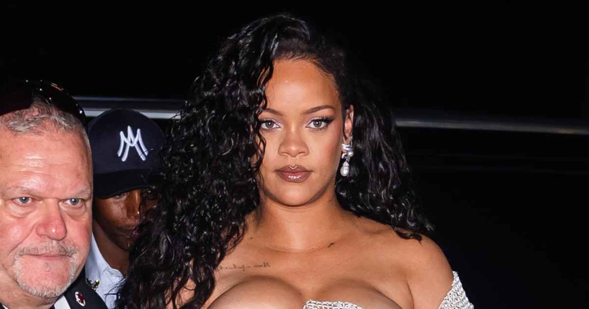 Rihanna Shines Bright in Glittering Alaia Gown at New York Fashion Week