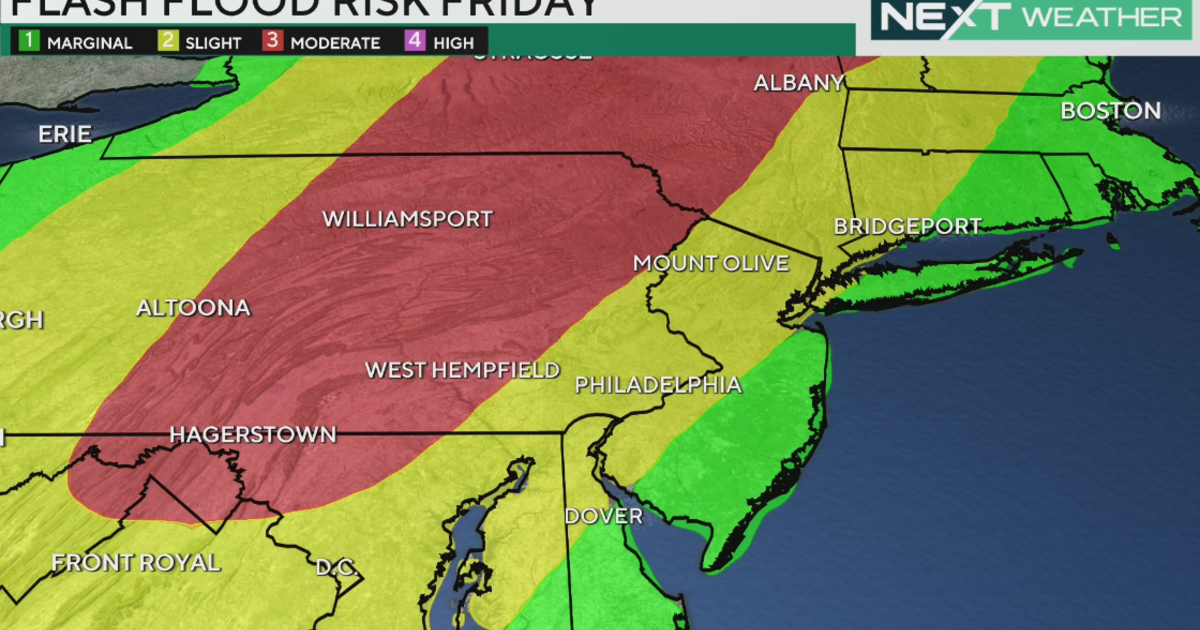 After some showers Thursday, Debby brings heavy rain and wind to Philadelphia area Friday