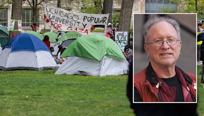 Obama-connected professor who led radical group that bombed US speaks at anti-Israel encampment