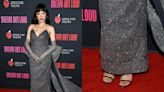 Constance Wu Shines in Barely-There Stuart Weitzman Sandals at Apex for Youth’s Gala