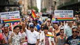 LGBTQ+ Pride revelers flash feathers and flags in the streets from New York to San Francisco