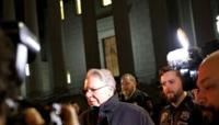 Former CEO of the National Rifle Association (NRA) Wayne LaPierre leaves New York State Supreme Court after the conclusion of his corruption trial on February 23, 2024 in New...