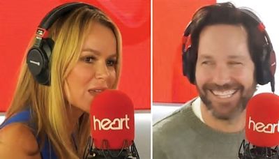 Flirty Amanda Holden makes Paul Rudd blush with ghostbuster costume comments