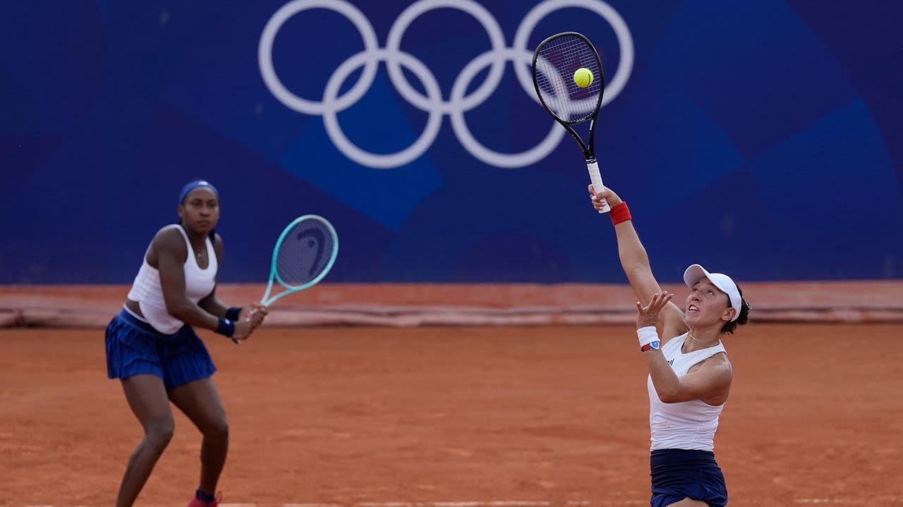 Coco Gauff is out of women's doubles at the Paris Olympics a day after her singles loss