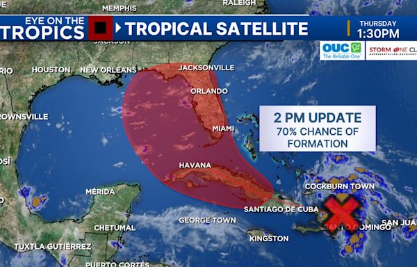 Tracking Invest 97L: DeSantis declares state of emergency in 54 Florida counties