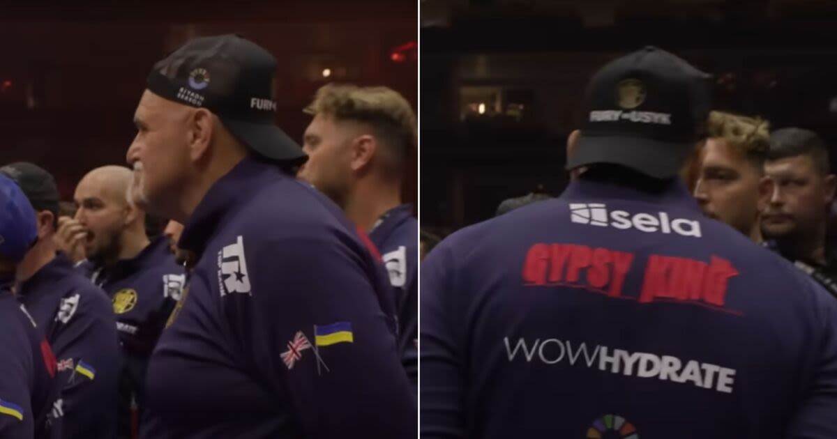 John Fury's reaction clear to see in clip of Tyson Fury's loss to Oleksandr Usyk