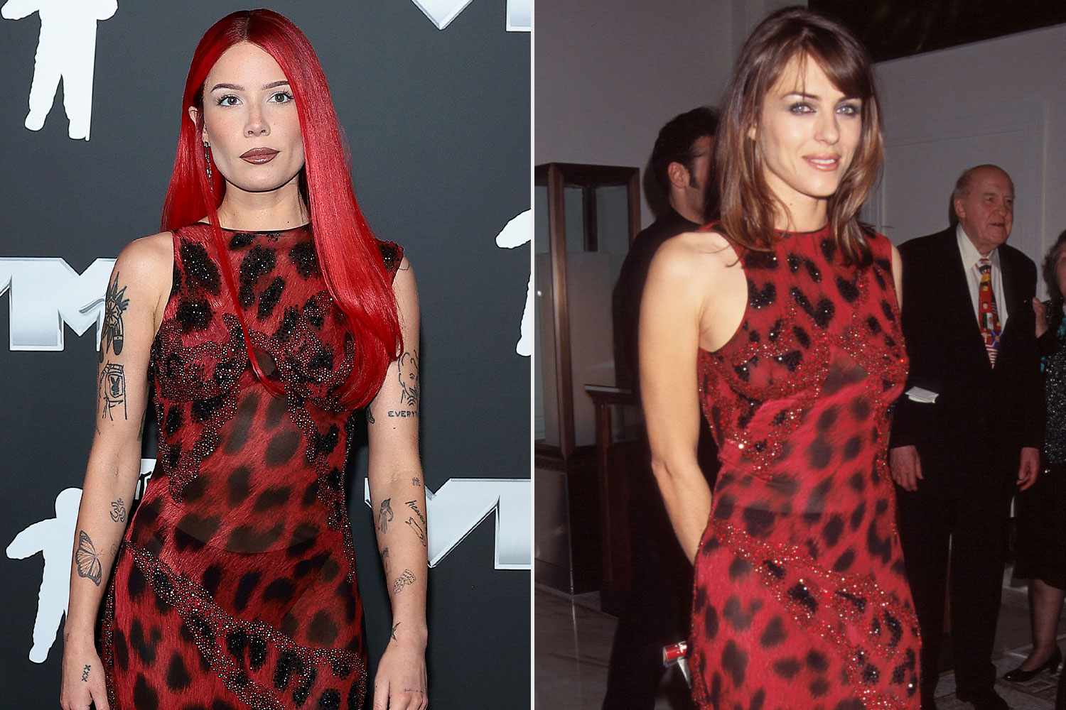 Halsey Wears Versace Dress Designed for Elizabeth Hurley in 1996 to 2024 MTV VMAs: 'Miracle to Find'