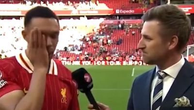 'I haven't cried in years!' - Trent Alexander-Arnold left in tears during Liverpool interview