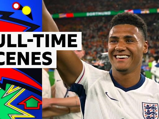 Euro 2024 video: England celebrate at the final whistle after beating Netherlands