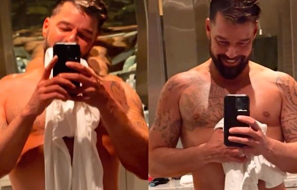 Ricky Martin is thirst trapping in his boxers & the gays are WILDING OUT