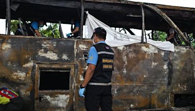 More than 20 people, many children, dead after school bus fire in Thailand - National | Globalnews.ca