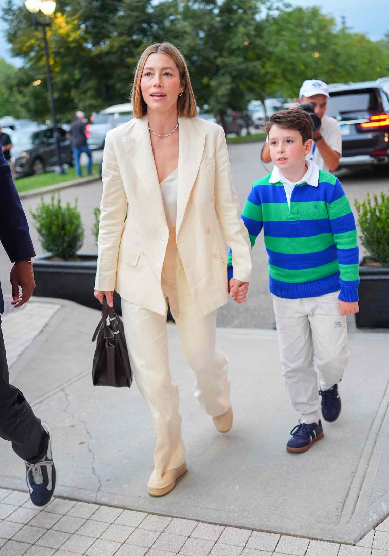 Jessica Biel and Her Son Silas Made a Rare Public Appearance Together at the US Open