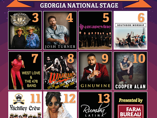 Ginuwine, Josh Turner and more. Here’s who’s playing at the Georgia fair this year