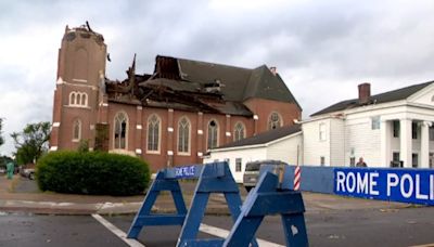 Tornado leaves destruction in Rome, NY