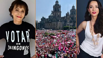 Laisha Wilkins, Pati Chapoy, Laura Zapata y otros famosos que apoyaron la Marea Rosa