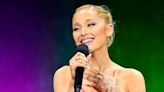 Ariana Grande Channels Glinda With a Pink Floral Oscar de la Renta Dress at CinemaCon