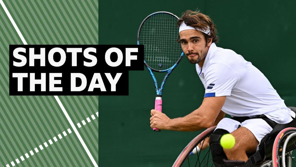 Wimbledon 2024 video: Daniel Caverzaschi's 'incredible instinct' shot tops day 13
