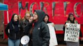 Hundreds gather in downtown Eugene in support of CAHOOTS and HOOTS Union workers