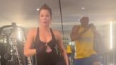 Khloe Kardashian shows off ripped physique during workout video